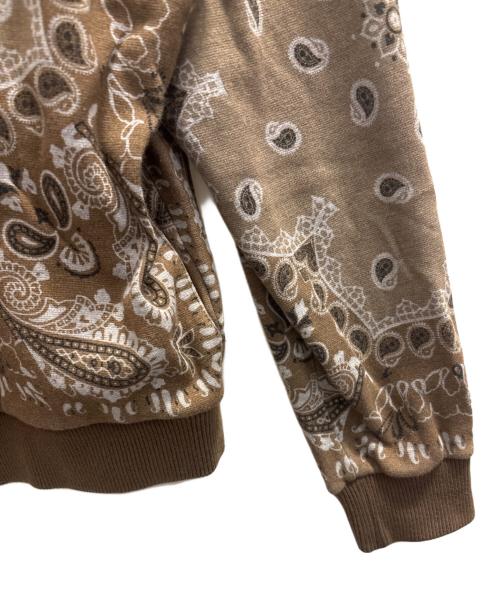 ETRO（エトロ）ETRO (エトロ) 総柄ジップパーカー ブラウン サイズ:Мの古着・服飾アイテム