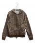 ETRO（エトロ）の古着「総柄ジップパーカー」｜ブラウン
