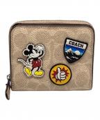 COACH×DISNEYコーチ×ディズニー）の古着「2つ折り財布」｜ベージュ