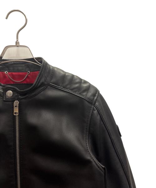 DIESEL（ディーゼル）DIESEL (ディーゼル) シングルライダースジャケット ブラック サイズ:Ｌの古着・服飾アイテム