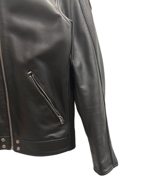 DIESEL（ディーゼル）DIESEL (ディーゼル) シングルライダースジャケット ブラック サイズ:Ｌの古着・服飾アイテム