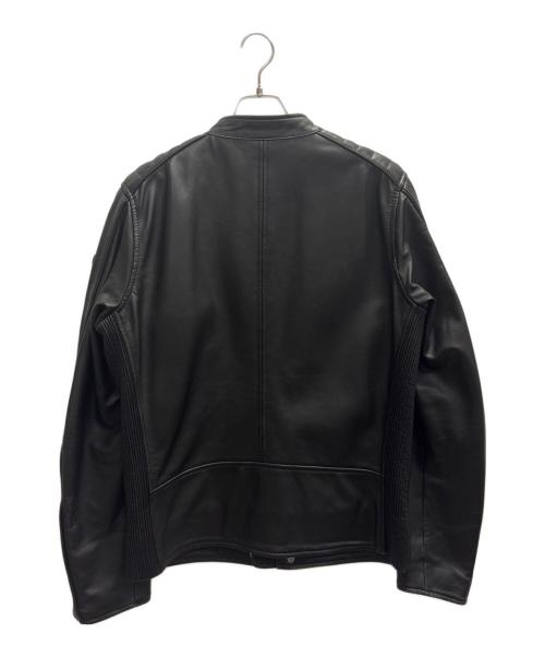 DIESEL（ディーゼル）DIESEL (ディーゼル) シングルライダースジャケット ブラック サイズ:Ｌの古着・服飾アイテム