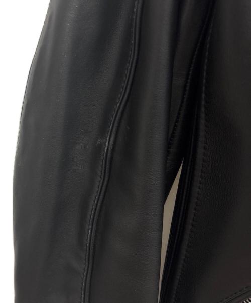 DIESEL（ディーゼル）DIESEL (ディーゼル) シングルライダースジャケット ブラック サイズ:Ｌの古着・服飾アイテム
