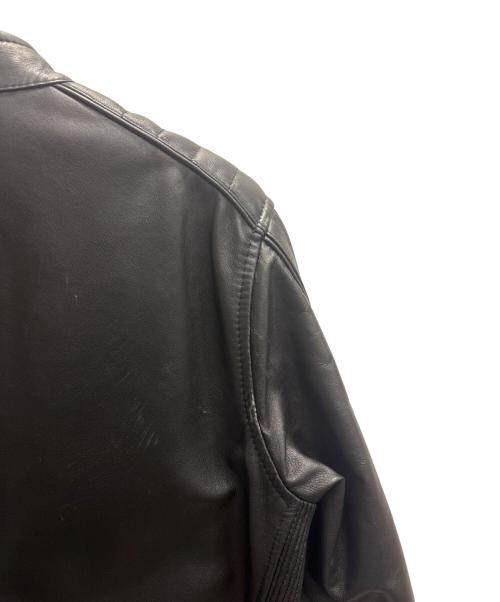 DIESEL（ディーゼル）DIESEL (ディーゼル) シングルライダースジャケット ブラック サイズ:Ｌの古着・服飾アイテム