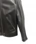 中古・古着 DIESEL (ディーゼル) シングルライダースジャケット ブラック サイズ:Ｌ：30000円