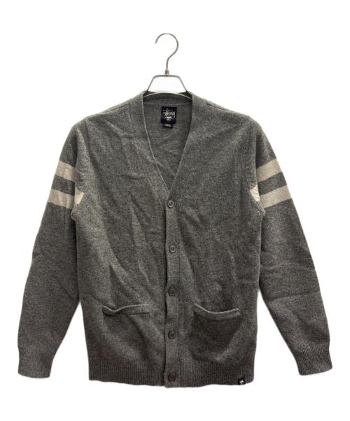stussy（ステューシー）stussy (ステューシー) 90s厚手カーディガン グレー サイズ:Ｓの古着・服飾アイテム