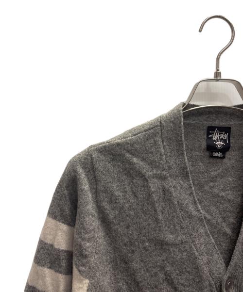 stussy（ステューシー）stussy (ステューシー) 90s厚手カーディガン グレー サイズ:Ｓの古着・服飾アイテム