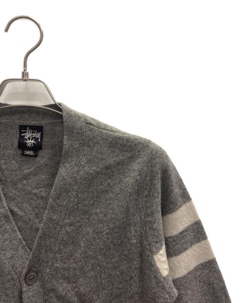 stussy（ステューシー）stussy (ステューシー) 90s厚手カーディガン グレー サイズ:Ｓの古着・服飾アイテム