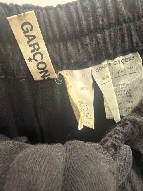 COMME des GARCONS（コムデギャルソン）COMME des GARCONS (コムデギャルソン) スウェットイージーパンツ ブラック サイズ:表記無の古着・服飾アイテム