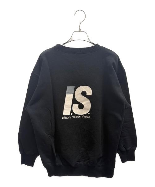 I.S. ISSEY MIYAKE（イッセイ ミヤケ）I.S. ISSEY MIYAKE (イッセイ ミヤケ) バックプリントスウェット ブラック サイズ:SIZE 9の古着・服飾アイテム