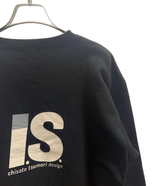 I.S. ISSEY MIYAKE（イッセイ ミヤケ）I.S. ISSEY MIYAKE (イッセイ ミヤケ) バックプリントスウェット ブラック サイズ:SIZE 9の古着・服飾アイテム