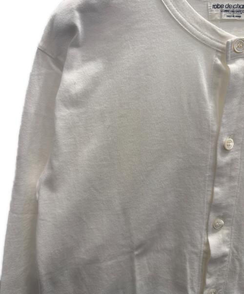 ROBE DE CHAMBRE COMME DES GARCONS（ローブドシャンブル コムデギャルソン）ROBE DE CHAMBRE COMME DES GARCONS (ローブドシャンブル コムデギャルソン) 薄手カーディガン ホワイト サイズ:なしの古着・服飾アイテム