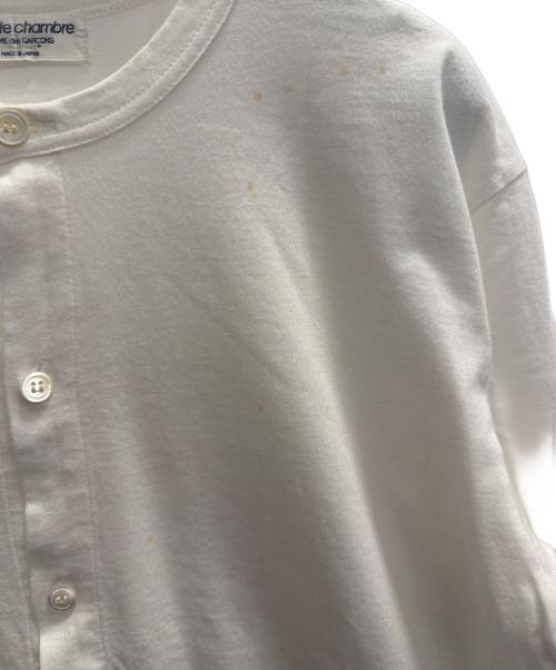 ROBE DE CHAMBRE COMME DES GARCONS（ローブドシャンブル コムデギャルソン）ROBE DE CHAMBRE COMME DES GARCONS (ローブドシャンブル コムデギャルソン) 薄手カーディガン ホワイト サイズ:なしの古着・服飾アイテム