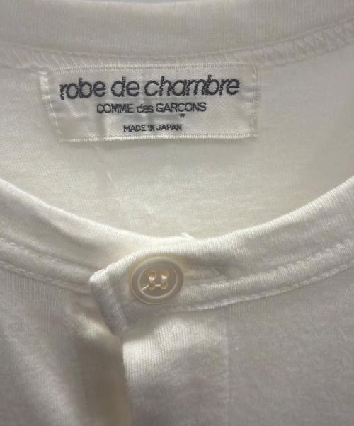 ROBE DE CHAMBRE COMME DES GARCONS（ローブドシャンブル コムデギャルソン）ROBE DE CHAMBRE COMME DES GARCONS (ローブドシャンブル コムデギャルソン) 薄手カーディガン ホワイト サイズ:なしの古着・服飾アイテム