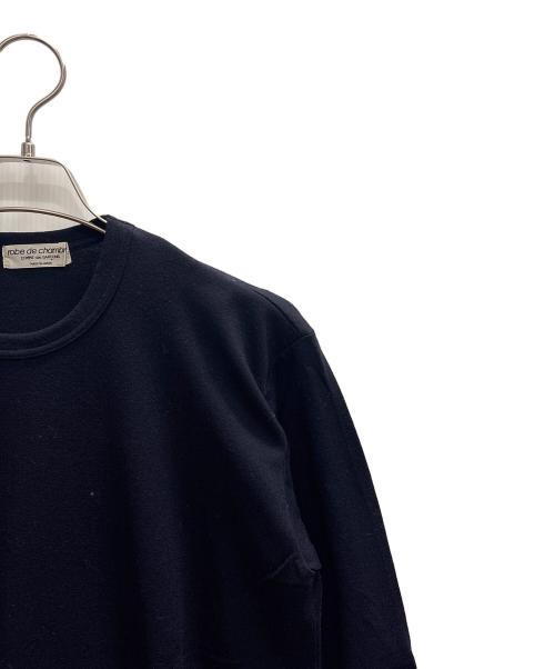 ROBE DE CHAMBRE COMME DES GARCONS（ローブドシャンブル コムデギャルソン）ROBE DE CHAMBRE COMME DES GARCONS (ローブドシャンブル コムデギャルソン) 厚手ニット ネイビー サイズ:フリーの古着・服飾アイテム