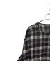 ISSEY MIYAKE PERMANENTE (イッセイミヤケ ペルマネンテ) ノーカラーシャツ ホワイト×ブラック サイズ:М：15000円