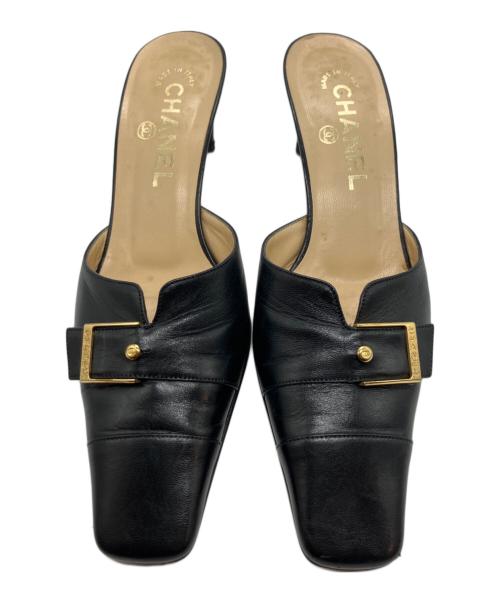 CHANEL（シャネル）CHANEL (シャネル) ミュール ブラック サイズ:SIZE 36の古着・服飾アイテム