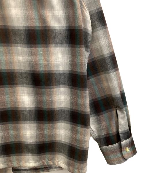 TOWN CRAFT（タウンクラフト）TOWN CRAFT (タウンクラフト) 長袖シャツ ブラック×ホワイト サイズ:XLの古着・服飾アイテム