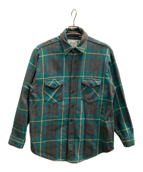 LEVI'S（リーバイス）LEVI'S (リーバイス) Alaska80s長袖シャツ グリーン サイズ:Ｌの古着・服飾アイテム