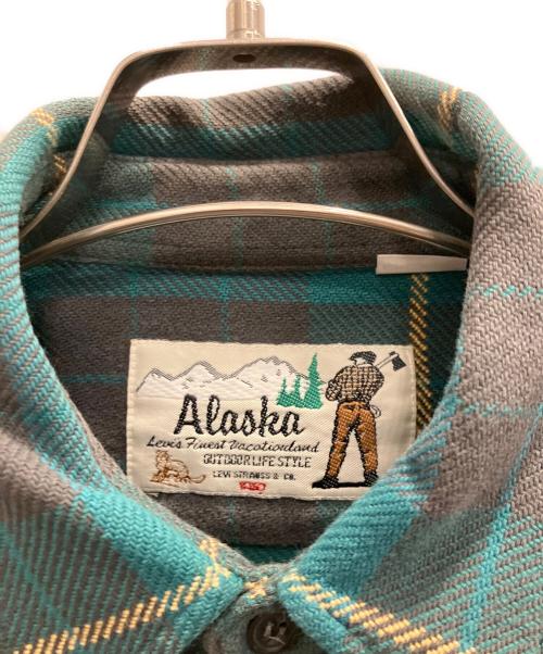 LEVI'S（リーバイス）LEVI'S (リーバイス) Alaska80s長袖シャツ グリーン サイズ:Ｌの古着・服飾アイテム