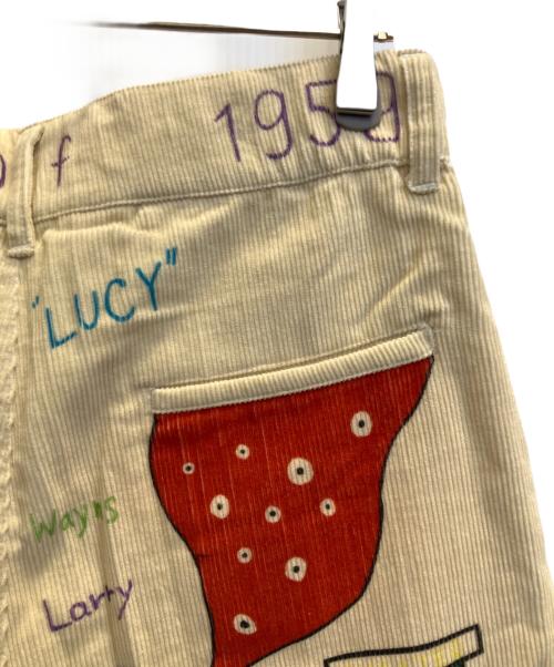 BACKERS（バッカーズ）BACKERS (バッカーズ) メモリアルペイントコーデュロイパンツ アイボリー サイズ:SIZE M 未使用品の古着・服飾アイテム