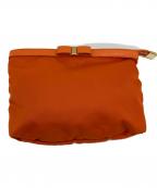 Salvatore Ferragamoサルヴァトーレ フェラガモ）の古着「ポーチ」｜オレンジ