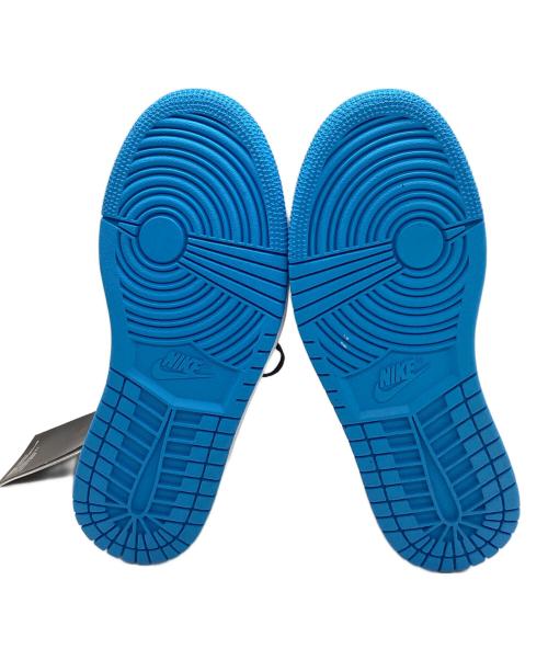 NIKE（ナイキ）NIKE (ナイキ) スニーカー/AIR JORDAN1 ホワイト×ブルー サイズ:22.5 未使用品の古着・服飾アイテム