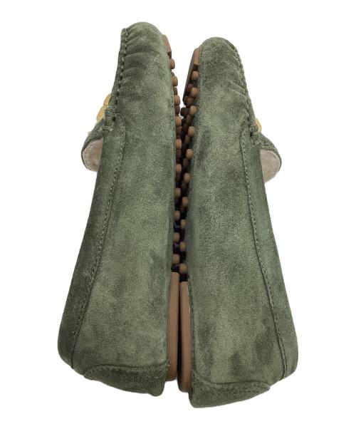 TORY BURCH（トリーバーチ）TORY BURCH (トリーバーチ) ドライビングシューズ グリーン サイズ:23の古着・服飾アイテム