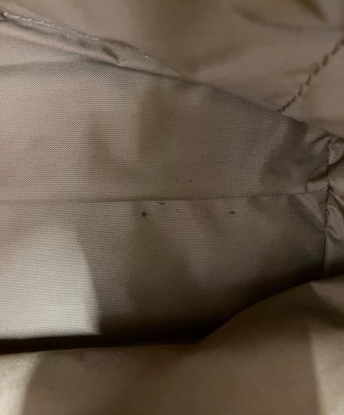 HUNTING WORLD（ハンティングワールド）HUNTING WORLD (ハンティングワールド) レザー切替トートバッグ ネイビー×ブラウンの古着・服飾アイテム