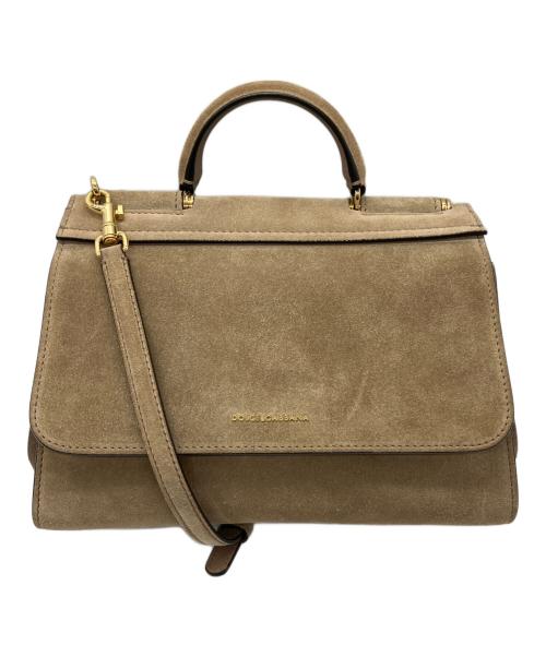 DOLCE & GABBANA（ドルチェ＆ガッバーナ）DOLCE & GABBANA (ドルチェ＆ガッバーナ) 2WAYバッグ ベージュの古着・服飾アイテム