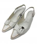 TOD'Sトッズ）の古着「ポインテッドトゥヒールパンプス」｜ホワイト