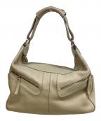 TOD'Sトッズ）の古着「レザーワンショルダーバッグ」｜ベージュ