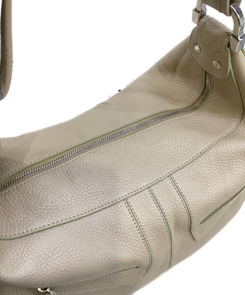 TOD'S（トッズ）TOD'S (トッズ) レザーワンショルダーバッグ ベージュの古着・服飾アイテム