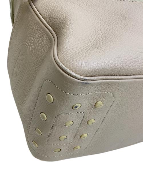 TOD'S（トッズ）TOD'S (トッズ) レザーワンショルダーバッグ ベージュの古着・服飾アイテム