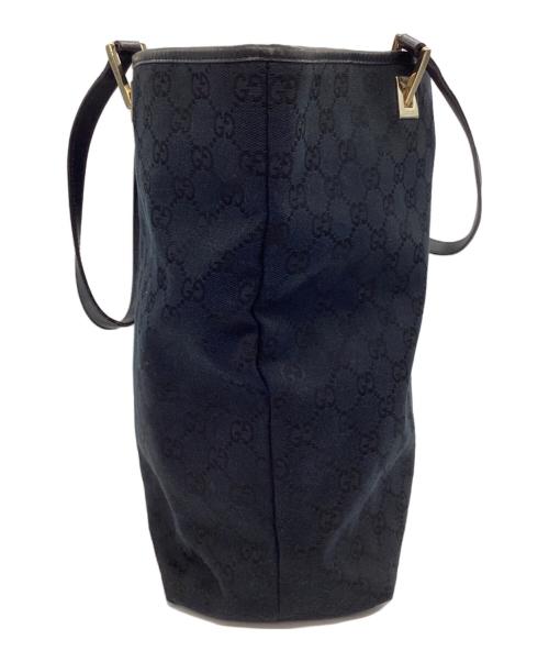 GUCCI（グッチ）GUCCI (グッチ) GGキャンバストートバッグ ブラックの古着・服飾アイテム