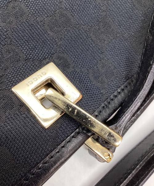 GUCCI（グッチ）GUCCI (グッチ) GGキャンバストートバッグ ブラックの古着・服飾アイテム