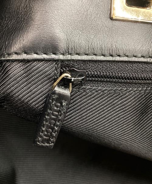 GUCCI（グッチ）GUCCI (グッチ) GGキャンバストートバッグ ブラックの古着・服飾アイテム