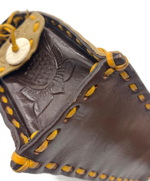 Carving Tribes（カービングトライブス）Carving Tribes (カービングトライブス) トートバッグ イエロー×ブラウンの古着・服飾アイテム