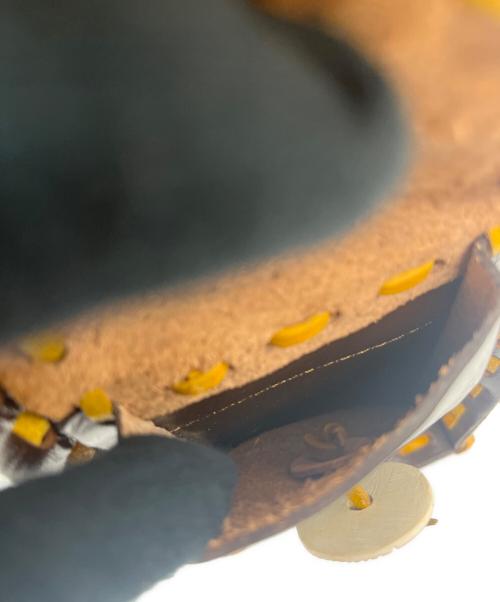 Carving Tribes（カービングトライブス）Carving Tribes (カービングトライブス) トートバッグ イエロー×ブラウンの古着・服飾アイテム