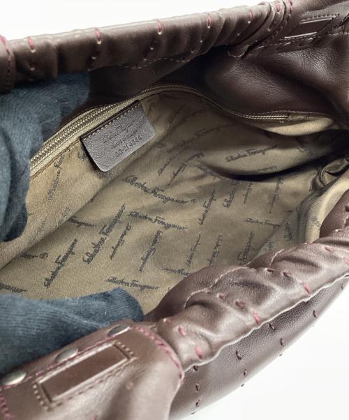 Salvatore Ferragamo（サルヴァトーレ フェラガモ）Salvatore Ferragamo (サルヴァトーレ フェラガモ) ハンドバッグ ブラウンの古着・服飾アイテム