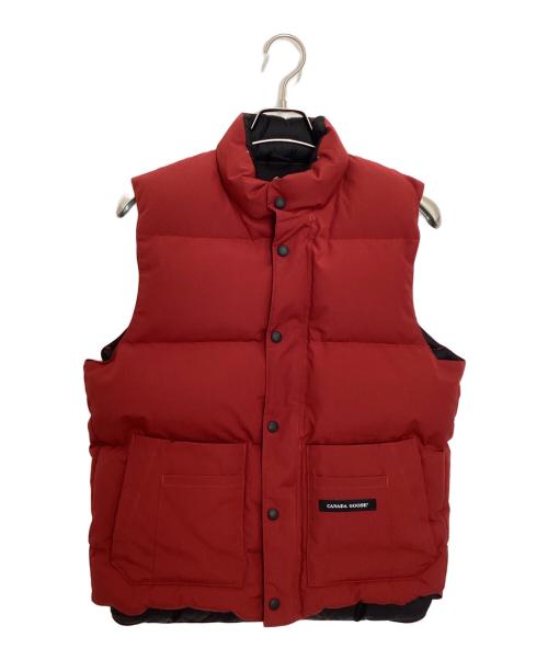 CANADA GOOSE（カナダグース）CANADA GOOSE (カナダグース) Windsor Vest レッド サイズ:Sの古着・服飾アイテム