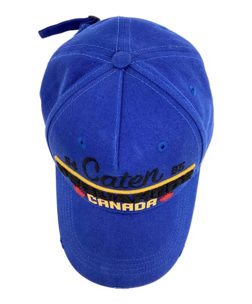 DSQUARED2（ディースクエアード）DSQUARED2 (ディースクエアード) キャップ ブルーの古着・服飾アイテム