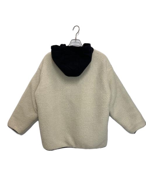 RIVE DROITE（リヴドロワ）RIVE DROITE (リヴドロワ) ボアコート ホワイト×ブラック サイズ:Freeの古着・服飾アイテム