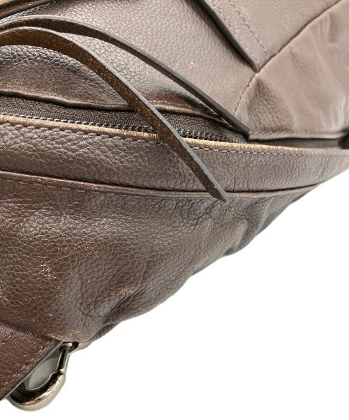 COACH（コーチ）COACH (コーチ) レザーボディーバッグ ブラウンの古着・服飾アイテム