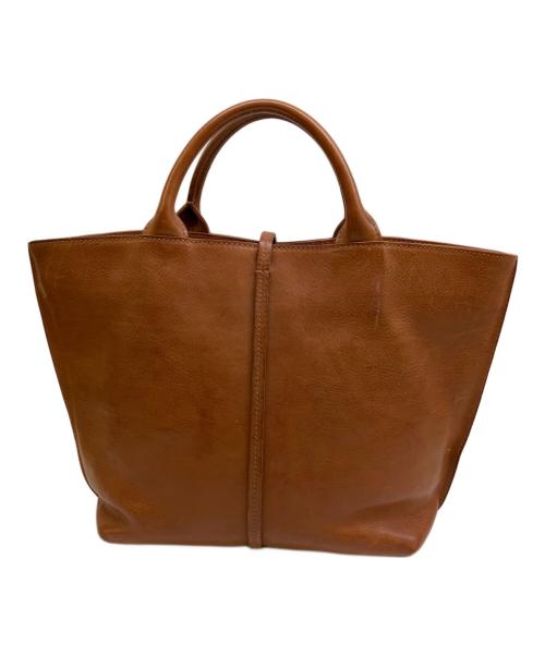 genten（ゲンテン）genten (ゲンテン) レザートートバッグ ブラウンの古着・服飾アイテム
