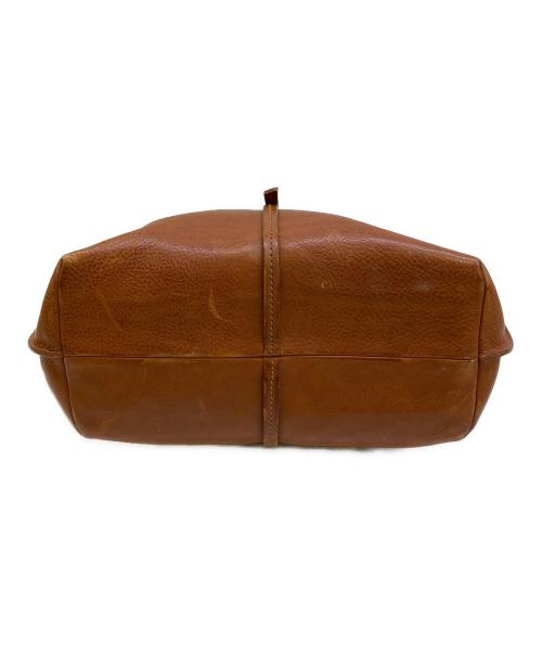 genten（ゲンテン）genten (ゲンテン) レザートートバッグ ブラウンの古着・服飾アイテム