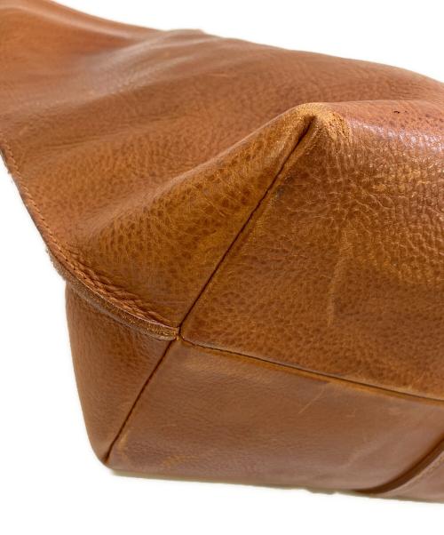 genten（ゲンテン）genten (ゲンテン) レザートートバッグ ブラウンの古着・服飾アイテム