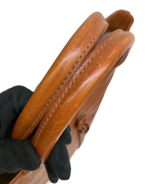 genten（ゲンテン）genten (ゲンテン) レザートートバッグ ブラウンの古着・服飾アイテム