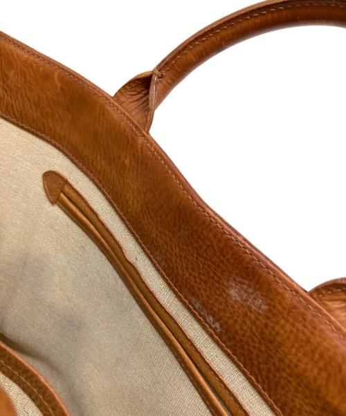 genten（ゲンテン）genten (ゲンテン) レザートートバッグ ブラウンの古着・服飾アイテム