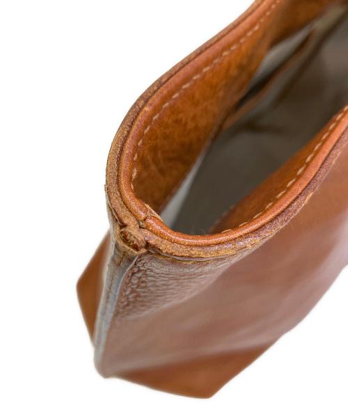 genten（ゲンテン）genten (ゲンテン) レザートートバッグ ブラウンの古着・服飾アイテム